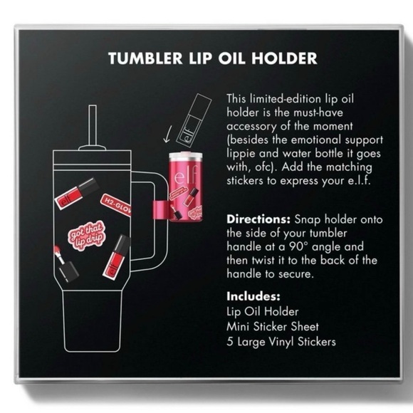 💋 e.l.f. Lip Holder - Red Delicious 💄 ELF lip holder for Stanley cup - Picture 5 of 5